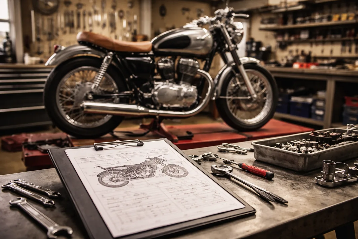 Comment établir une fiche atelier efficace pour la restauration d'une moto classique