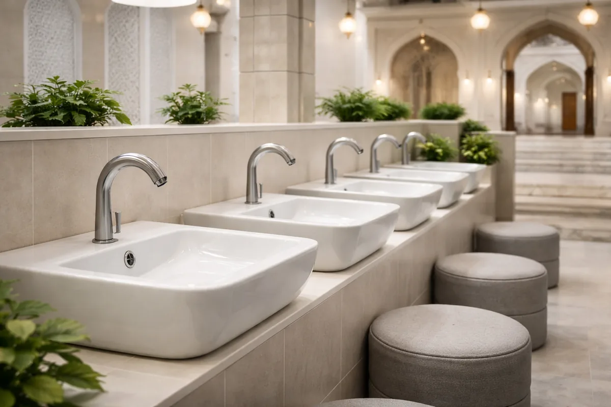 Pourquoi privilégier des lavabos d'ablutions en céramique antibactérienne dans les mosquées